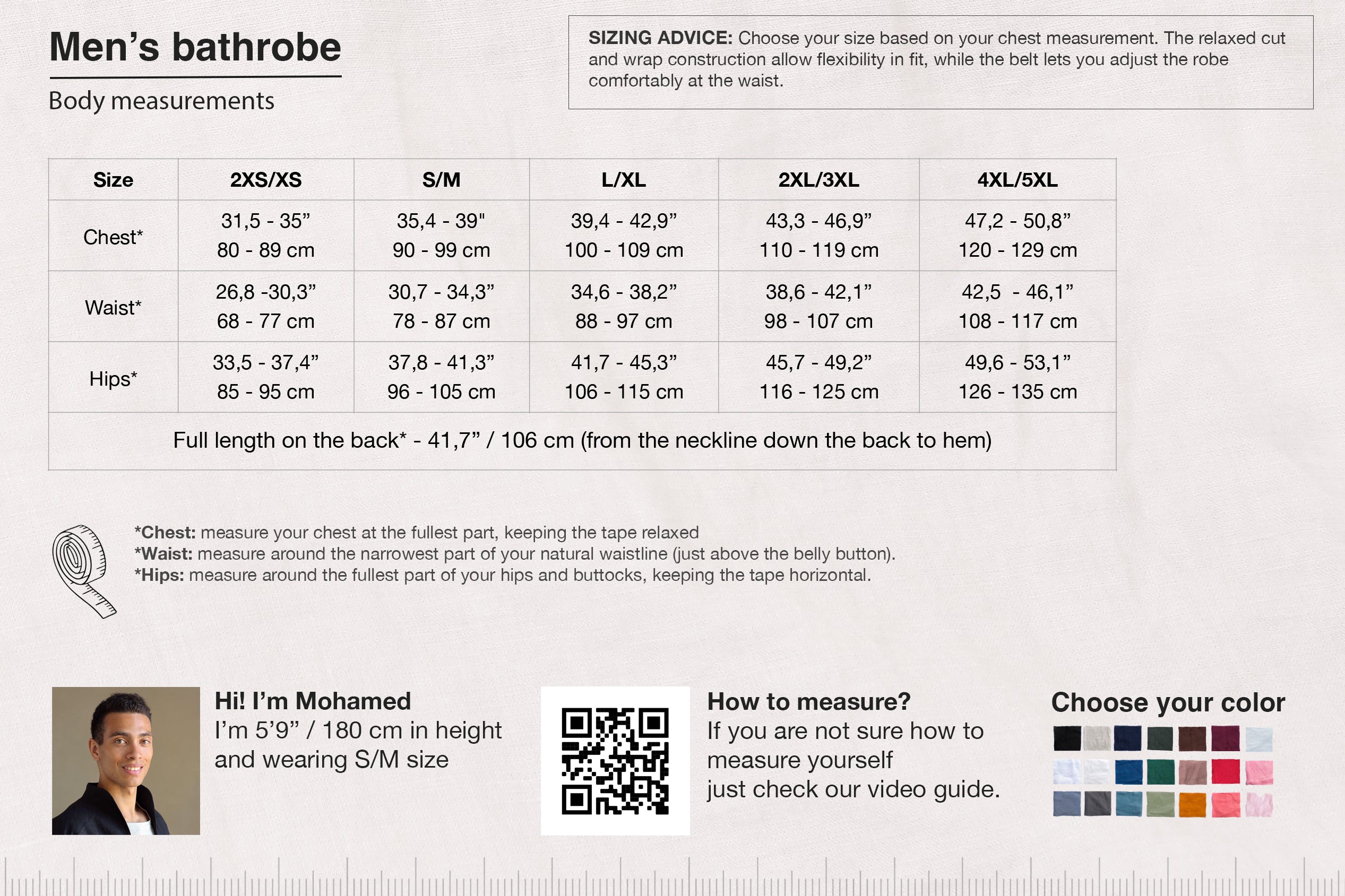 Men’s linen bathrobe JUNIPER in White