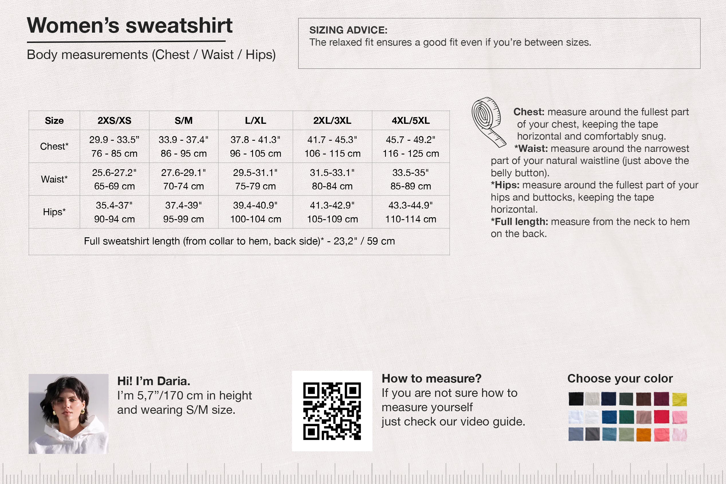 Women’s Linen Zip Pullover Top TULIP in White