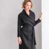black linen robe