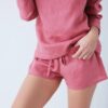 women's linen sleepwear, linen shorts
