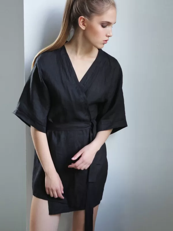 women's linen kimono