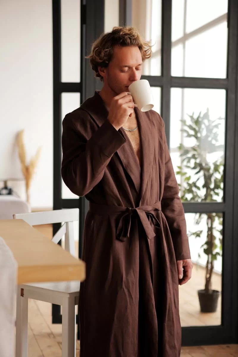 Mens Black Knee-Length NFL Bath Robe Adorned With An NFL Team Logo Patch Of  Your Choice