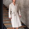 linen bathrobe, men's linen robe. men's fashion