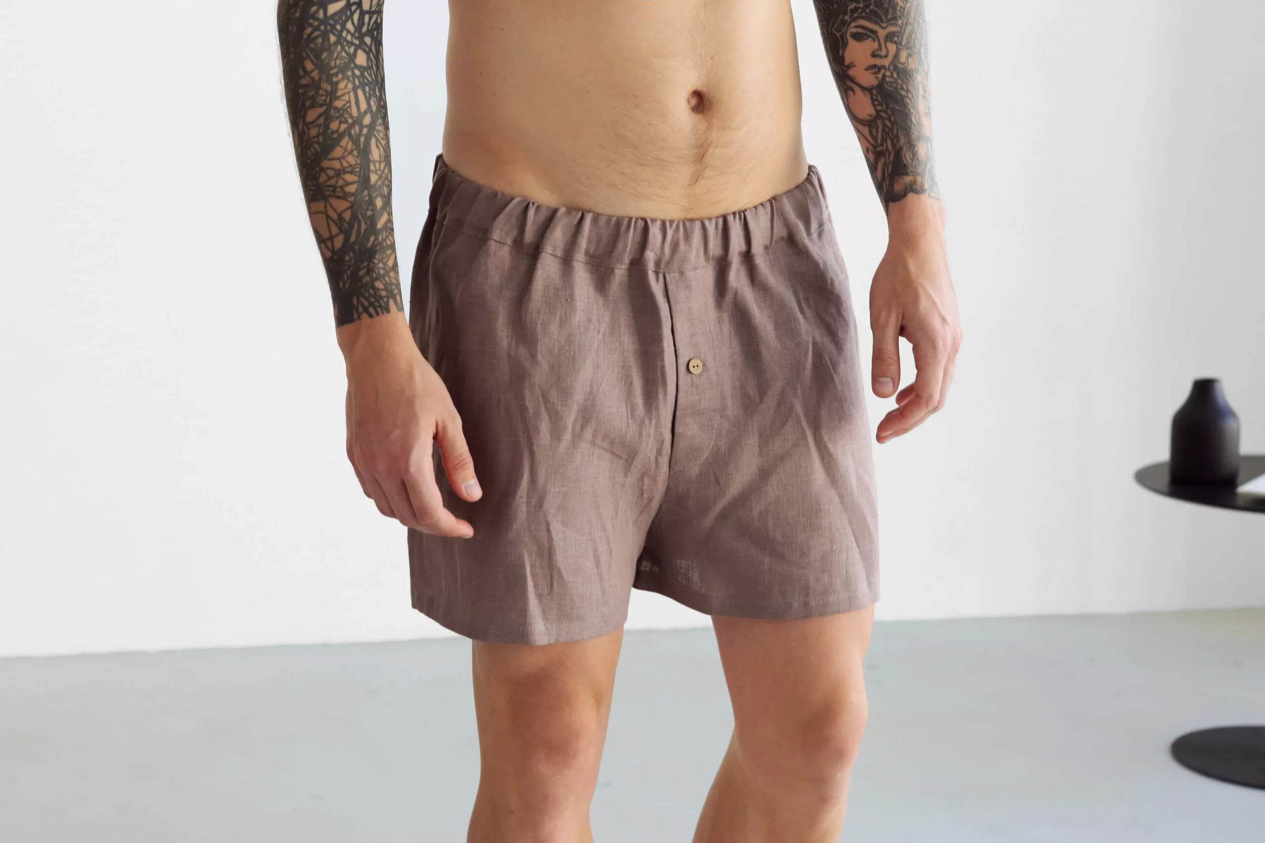 Men’s linen underwear - Black Ficus Linen Clothing