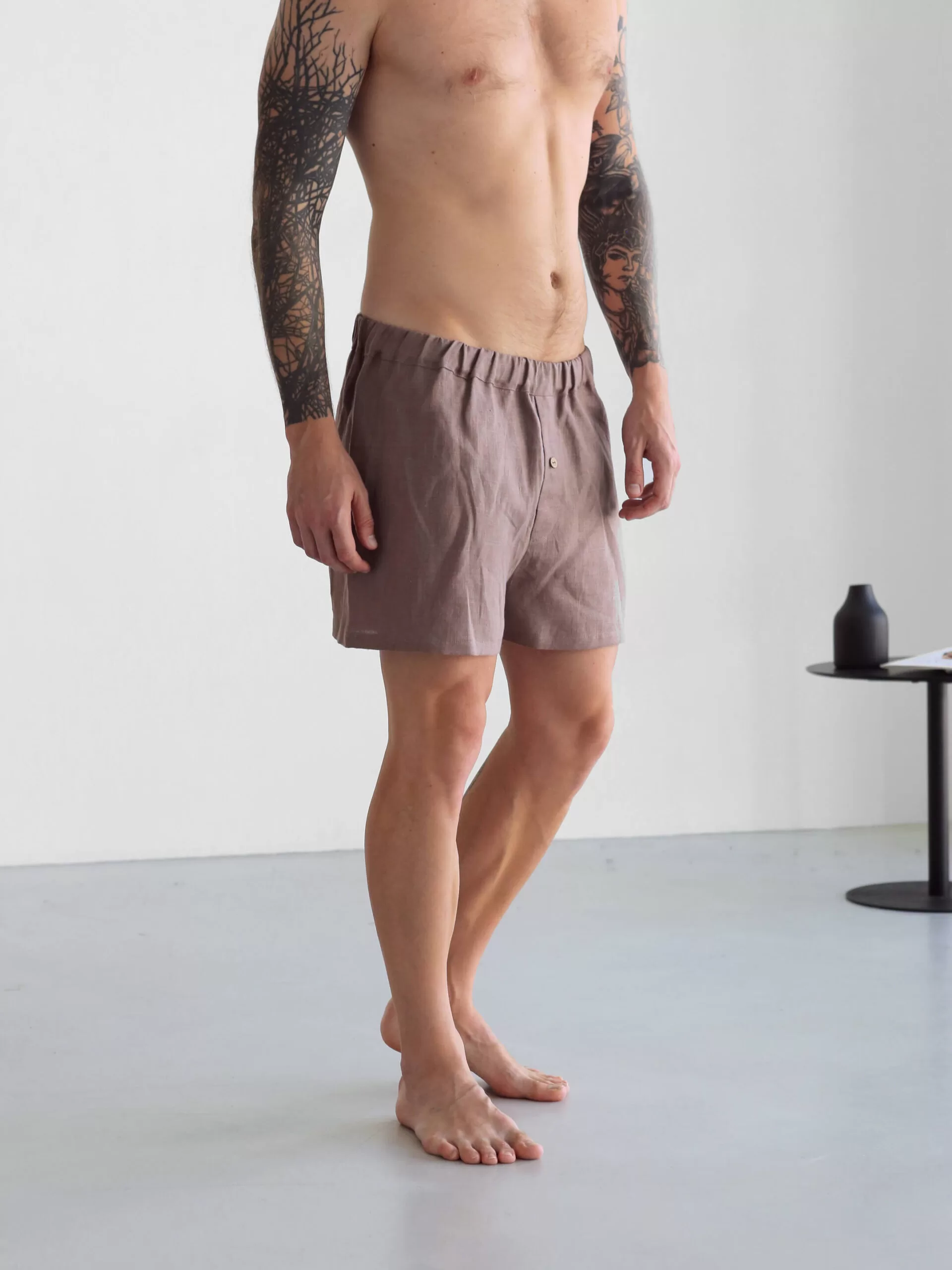 Men’s linen underwear - Black Ficus Linen Clothing