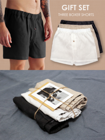Gift set of linen underwear