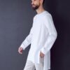 Men's white linen tunic