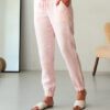 light pink linen pants