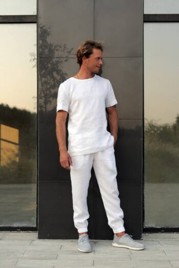 white linen t-shirt