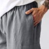 dark grey linen pants
