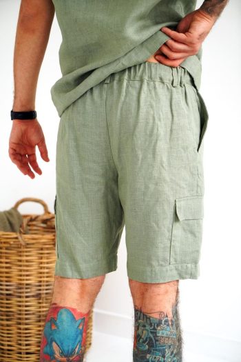 olive cargo shorts