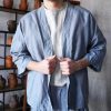 Mens Linen Kimono Jacket