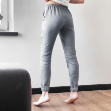 women's linen pants light grey