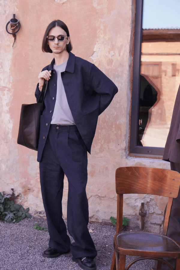 linen bomber jacket
