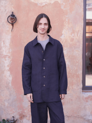 Mens Linen Jackets and Cardigans Online for Sale — Black Ficus