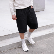 Mens Loose-fit Linen Shorts